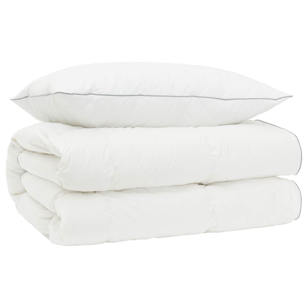 vidaXL Σετ πάπλωμα 90% χήνας FULDA 2 τμχ. 135 x 200 cm Όλες οι εποχές