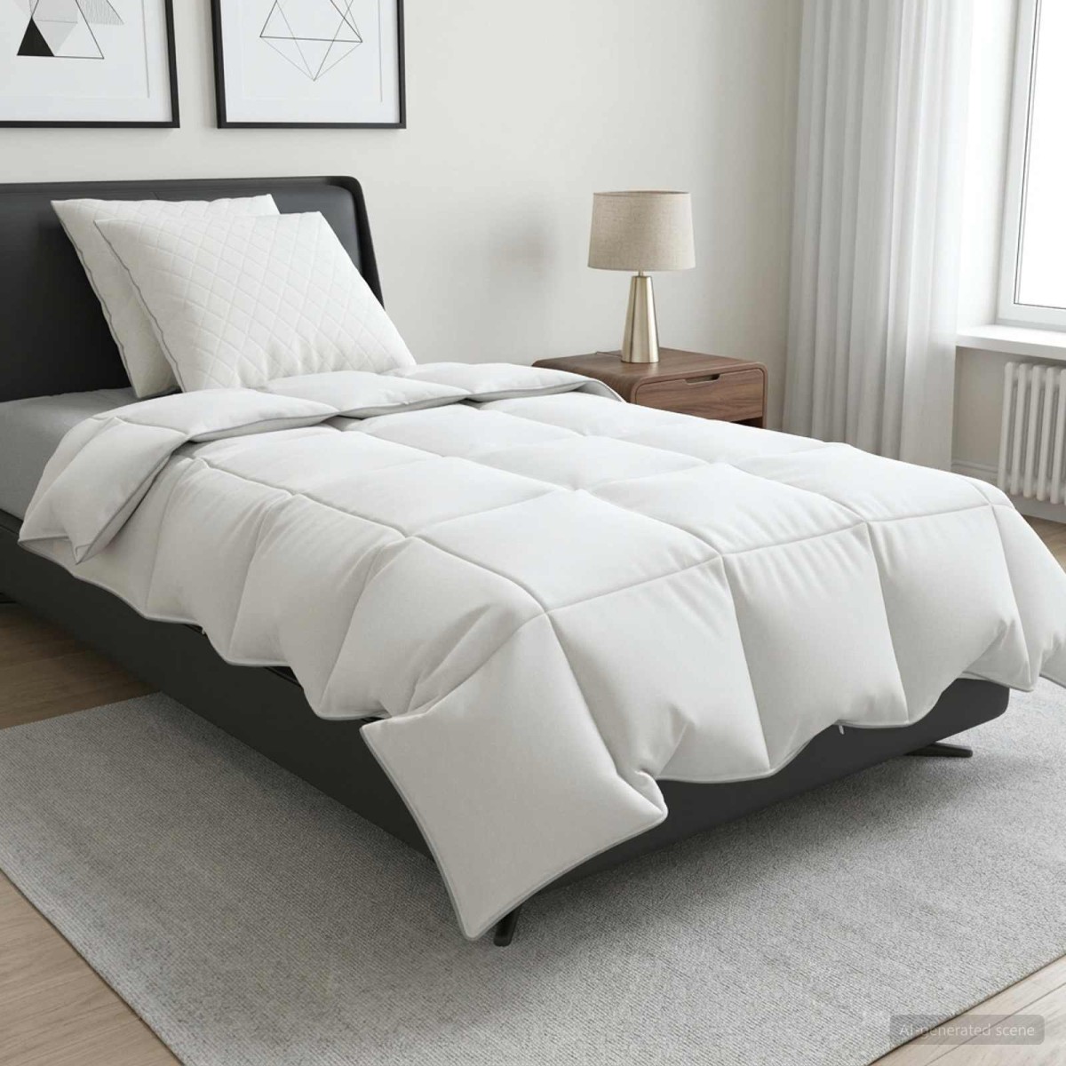vidaXL Σετ πάπλωμα 90% χήνας FULDA 3 τμχ. 140 x 220 cm Καλοκαίρι Λευκό