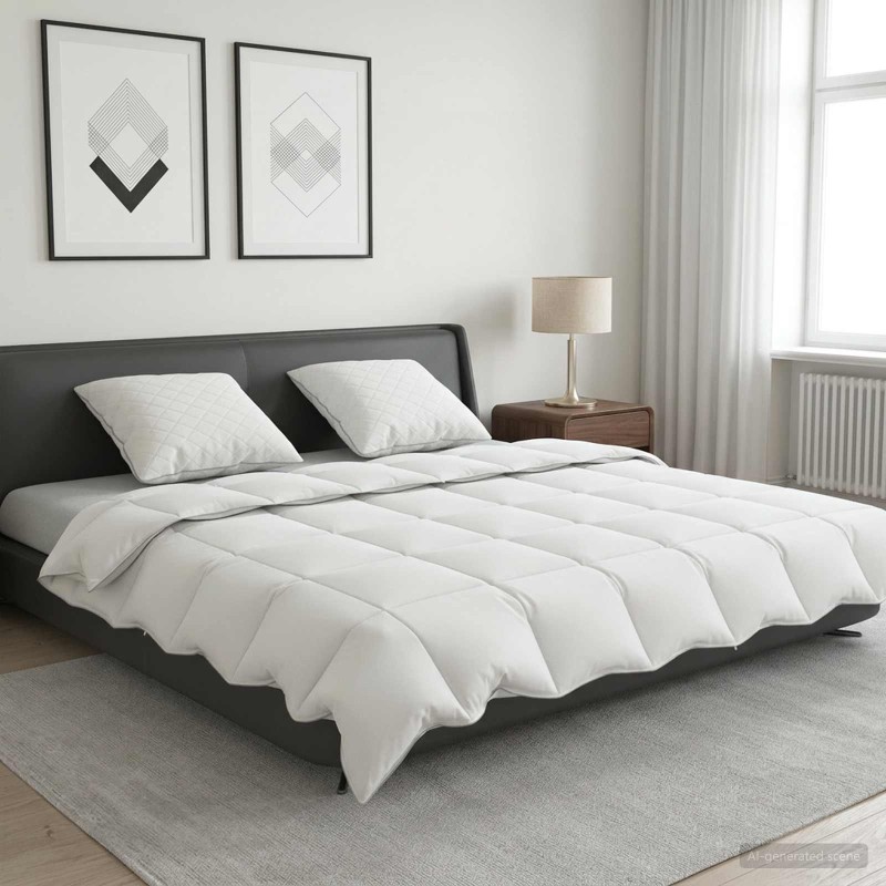 vidaXL Σετ πάπλωμα 90% χήνας FULDA 3 τμχ. 220 x 260 cm Καλοκαίρι Λευκό