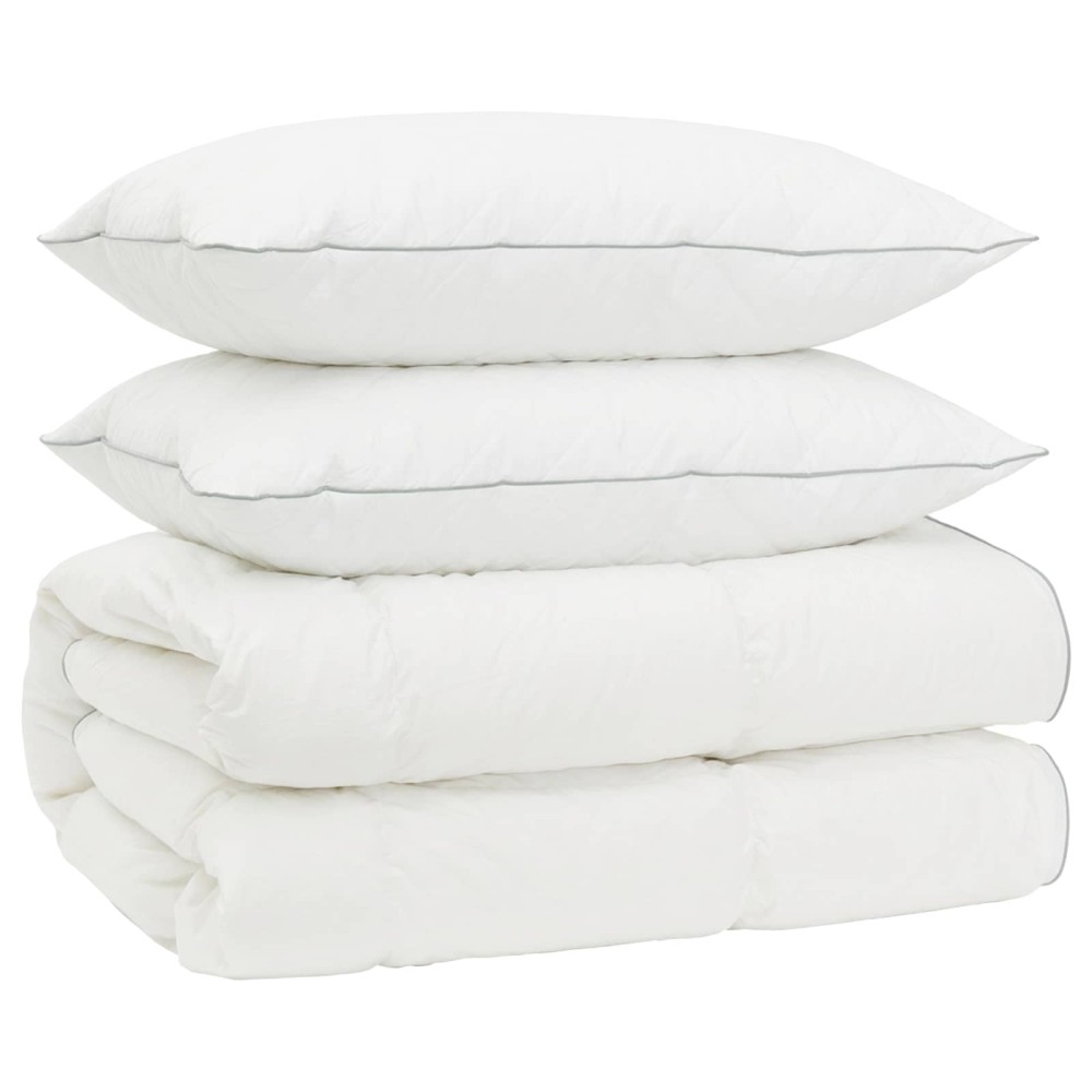 vidaXL Σετ πάπλωμα 90% χήνας FULDA 3 τμχ. 135 x 220 εκ. Όλες οι εποχές