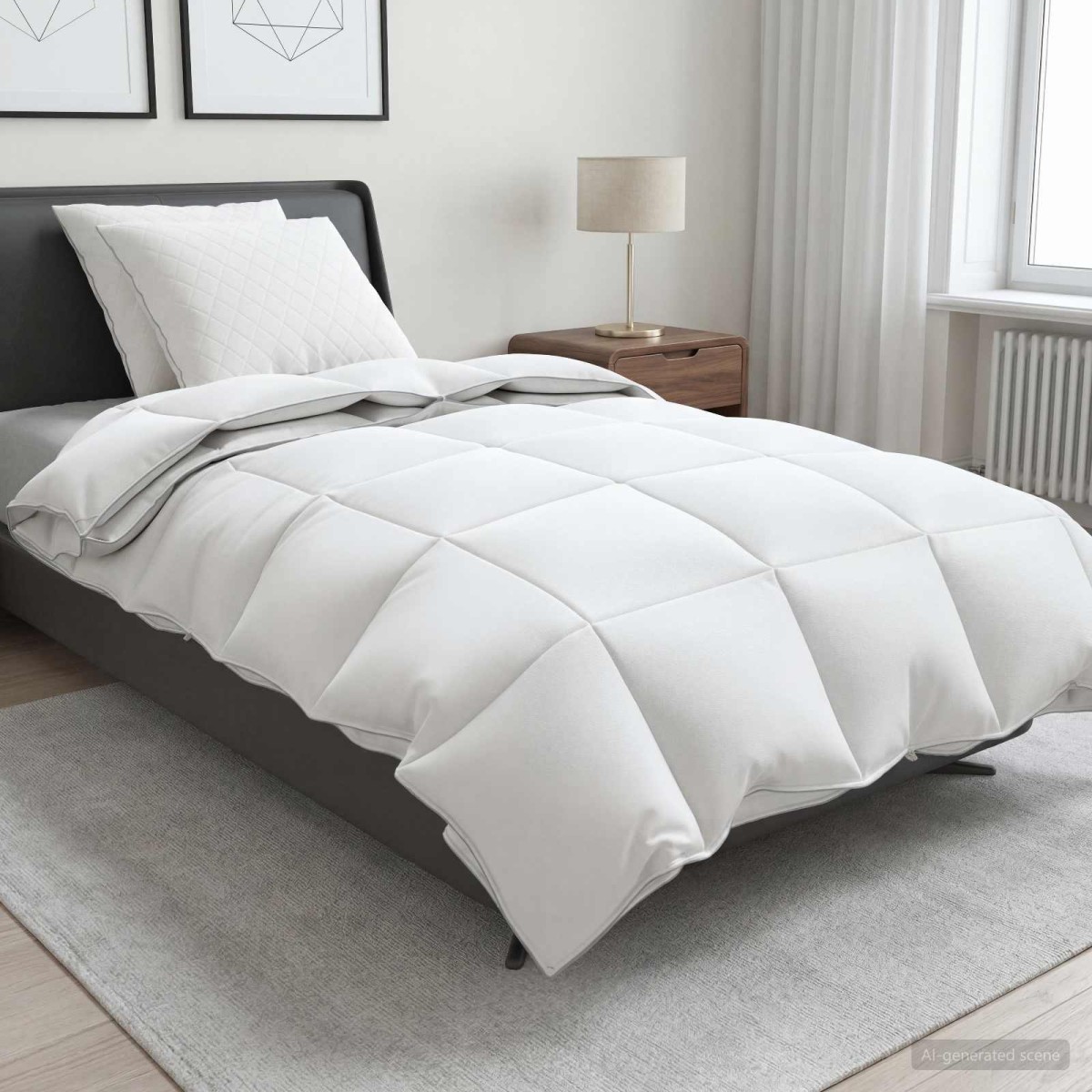 vidaXL Σετ πάπλωμα 90% χήνας FULDA 3 τμχ. 140 x 220 cm Όλες οι εποχές