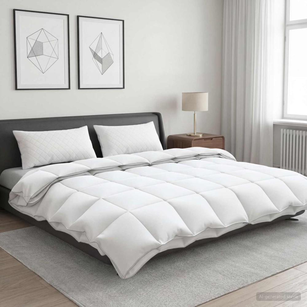 vidaXL Σετ πάπλωμα 90% χήνας FULDA 3 τμχ. 220 x 240 cm Όλες οι εποχές