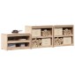 vidaXL Ντουλάπι Κουζίνας Εξωτερικού Χώρου MEPPEL 3 pcs Φυσικός Δούγλας