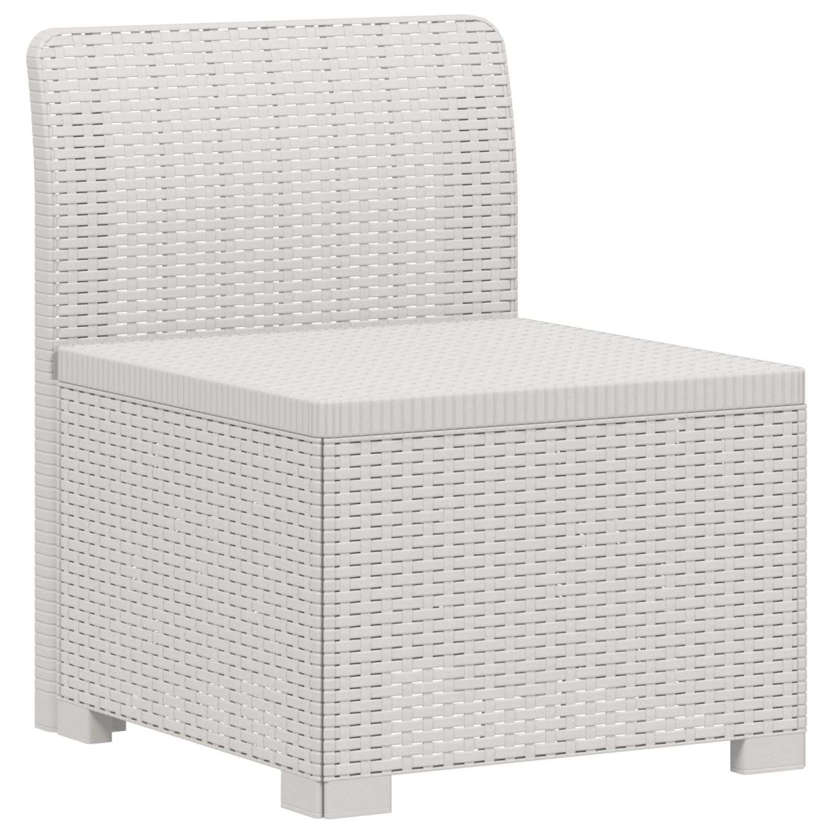 vidaXL Καθιστικό Κήπου 4 Θέσεων από Ρατάν PP Λευκό