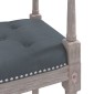 vidaXL Πάγκος Σκούρο Γκρι 110 x 40 x 70 εκ. Βελούδινος