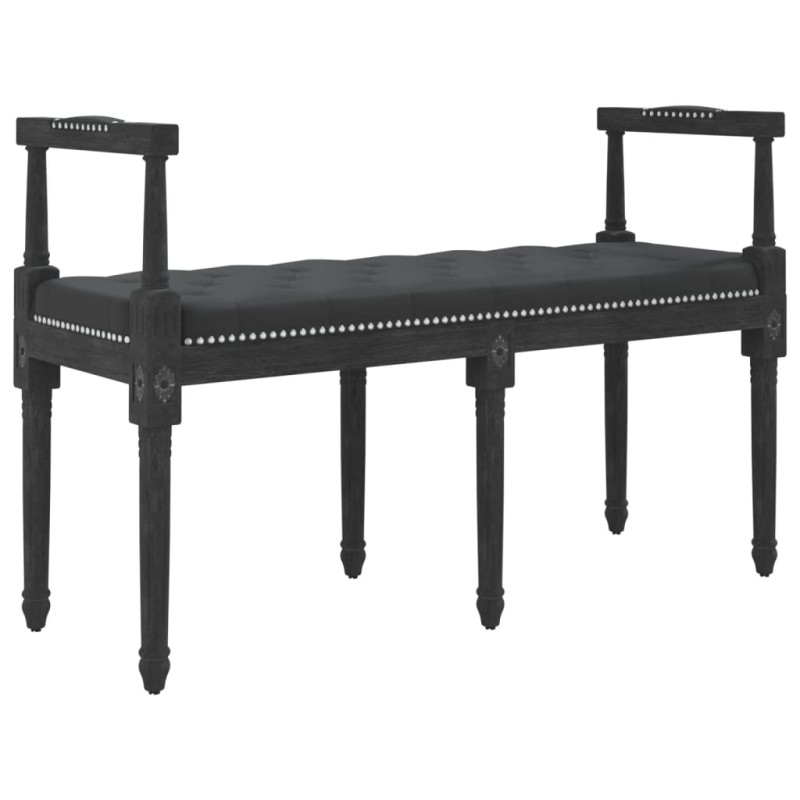vidaXL Πάγκος Μαύρος 110x40x70 εκ. Βελούδινος