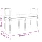 vidaXL Πάγκος Μαύρος 110x40x70 εκ. Βελούδινος