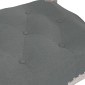 vidaXL Πάγκος Σκούρο Γκρι 110x45x60 εκ. Υφασμάτινος