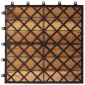 vidaXL Πλάκα Κατασκευής 20 τεμ. Καφέ 30 x 30 cm Ξύλο Ακακίας