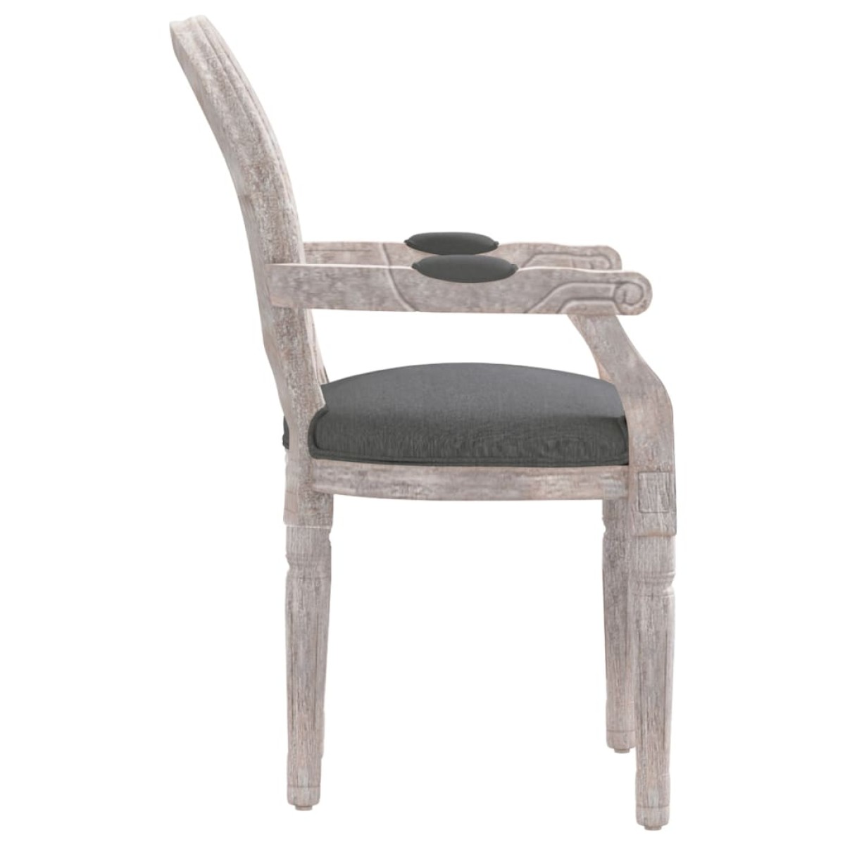 vidaXL Καρέκλα Τραπεζαρίας Σκούρο Γκρι 54 x 56 x 96,5 εκ. Υφασμάτινη