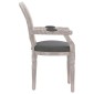 vidaXL Καρέκλα Τραπεζαρίας Σκούρο Γκρι 54 x 56 x 96,5 εκ. Υφασμάτινη