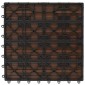vidaXL Πλάκα Κατασκευής 22 τμχ. Καφέ 30 x 30 cm WPC