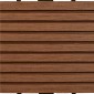 vidaXL Πλάκα Κατασκευής 22 τμχ. Καφέ 30 x 30 cm WPC
