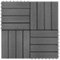 vidaXL Πλάκα Κατασκευής 22 τμχ. Γκρι 30 x 30 cm WPC