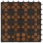 vidaXL Πλάκα Κατασκευής 22 τμχ. Ξύλο teak 30 x 30 cm WPC