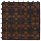 vidaXL Πλάκα Κατασκευής 22 τμχ. Καφέ 30 x 30 cm WPC