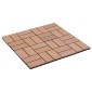 vidaXL Πλάκα Κατασκευής 22 τμχ. Καφέ 30 x 30 cm WPC
