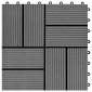 vidaXL Πλάκα Κατασκευής 22 τμχ. Γκρι 30 x 30 cm WPC