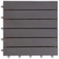 vidaXL Πλάκα Κατασκευής 20 τεμ. Γκρι 30 x 30 cm Ξύλο Ακακίας