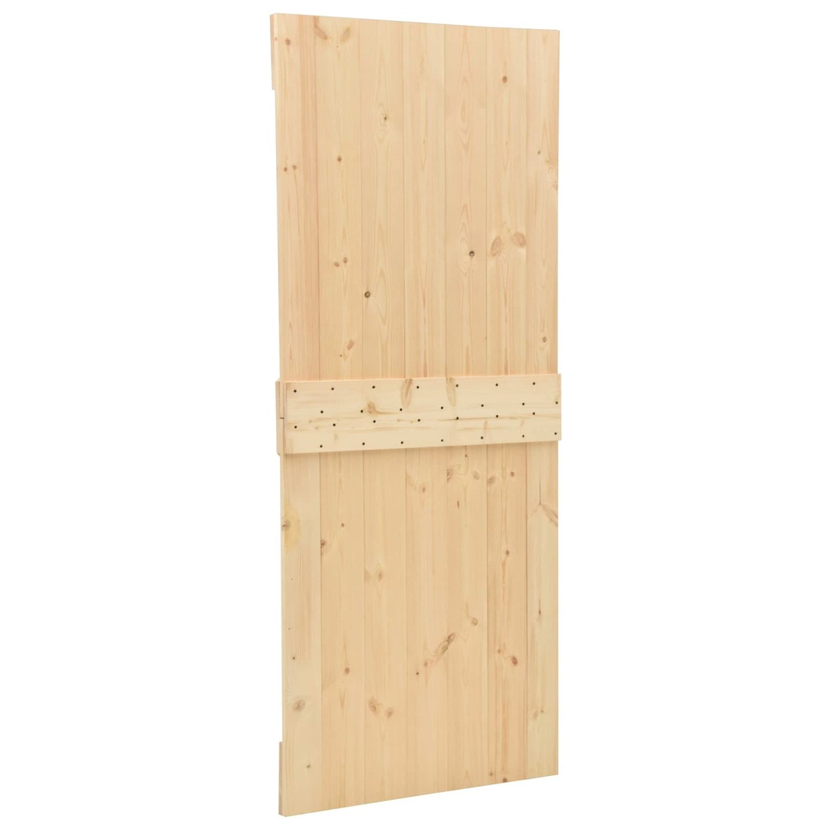 vidaXL Συρόμενη Πόρτα 2 τμχ. 90 x 210 cm Μασίφ Ξύλο Πεύκου