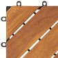vidaXL Πλάκα Κατασκευής 20 τεμ. Καφέ 30 x 30 cm Ξύλο Ακακίας