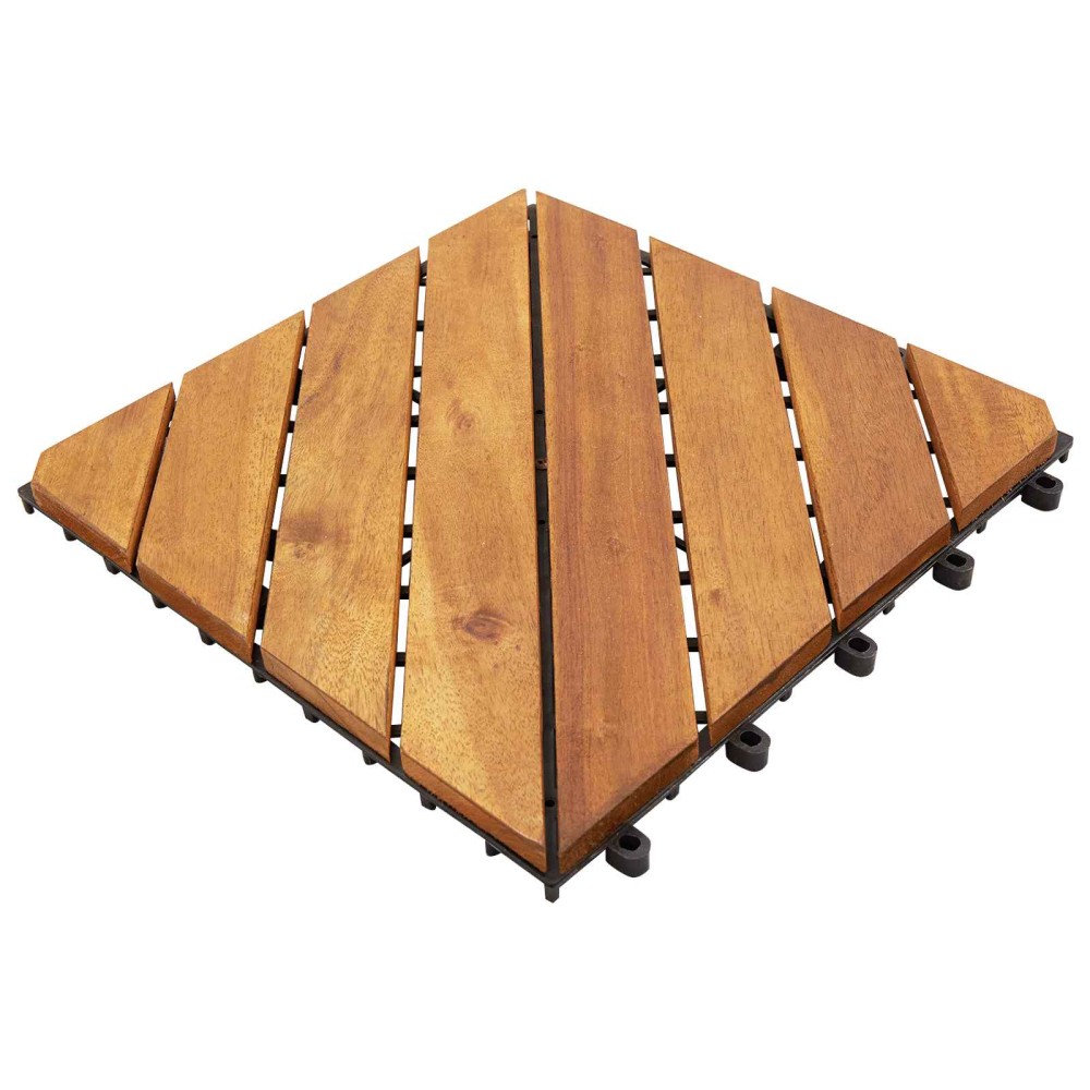 vidaXL Πλάκα Κατασκευής 30 τεμ. Καφέ 30 x 30 cm Ξύλο Ακακίας