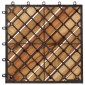 vidaXL Πλάκα Κατασκευής 30 τεμ. Καφέ 30 x 30 cm Ξύλο Ακακίας