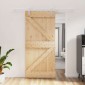vidaXL Συρόμενη Πόρτα Φυσικό και Λευκό 95 x 210 cm