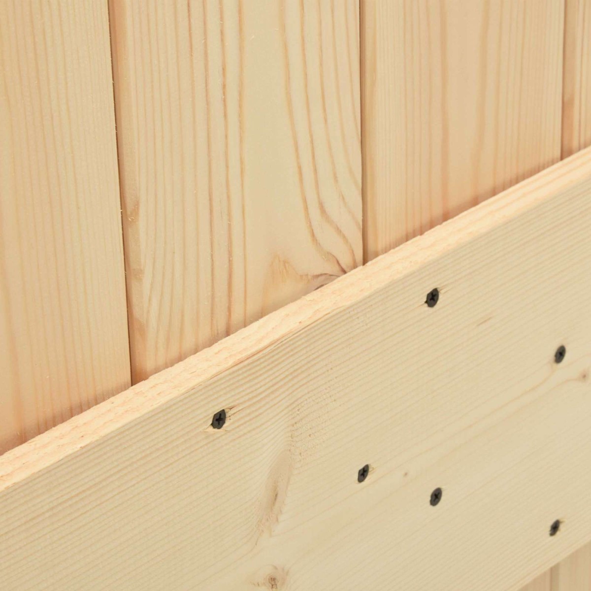 vidaXL Συρόμενη Πόρτα Φυσικό και Μαύρο 70 x 210 cm
