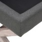 vidaXL Σκαμπό Αποθήκευσης Σκούρο Γκρι 45 x 45 x 49 εκ. Υφασμάτινο