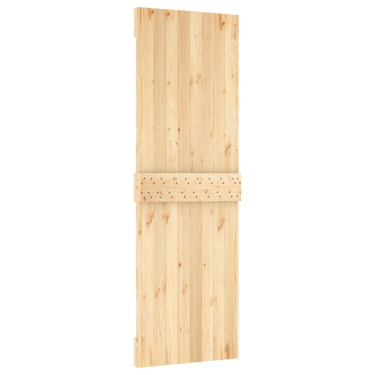 vidaXL Συρόμενη Πόρτα Φυσικό και Λευκό 70 x 210 cm