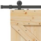 vidaXL Συρόμενη Πόρτα NARVIK 80 x 210 εκ (152,5 εκ) Φυσικό και Μαύρο