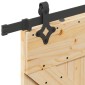 vidaXL Συρόμενη Πόρτα NARVIK Φυσικό και Μαύρο 80 x 210 εκ (152,5 εκ)