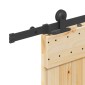 vidaXL Συρόμενη Πόρτα NARVIK Φυσικό και Μαύρο 90 x 210 εκ (213,5 εκ)