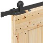 vidaXL Συρόμενη Πόρτα NARVIK Φυσικό και Μαύρο 100 x 210 εκ (213,5 εκ)