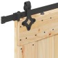 vidaXL Συρόμενη Πόρτα NARVIK Φυσικό και Μαύρο 85 x 210 εκ (213,5 εκ)