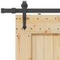vidaXL Συρόμενη Πόρτα NARVIK Φυσικό και Μαύρο 90 x 210 εκ (213,5 εκ)