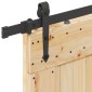 vidaXL Συρόμενη Πόρτα NARVIK Φυσικό και Μαύρο 100 x 210 εκ (213,5 εκ)