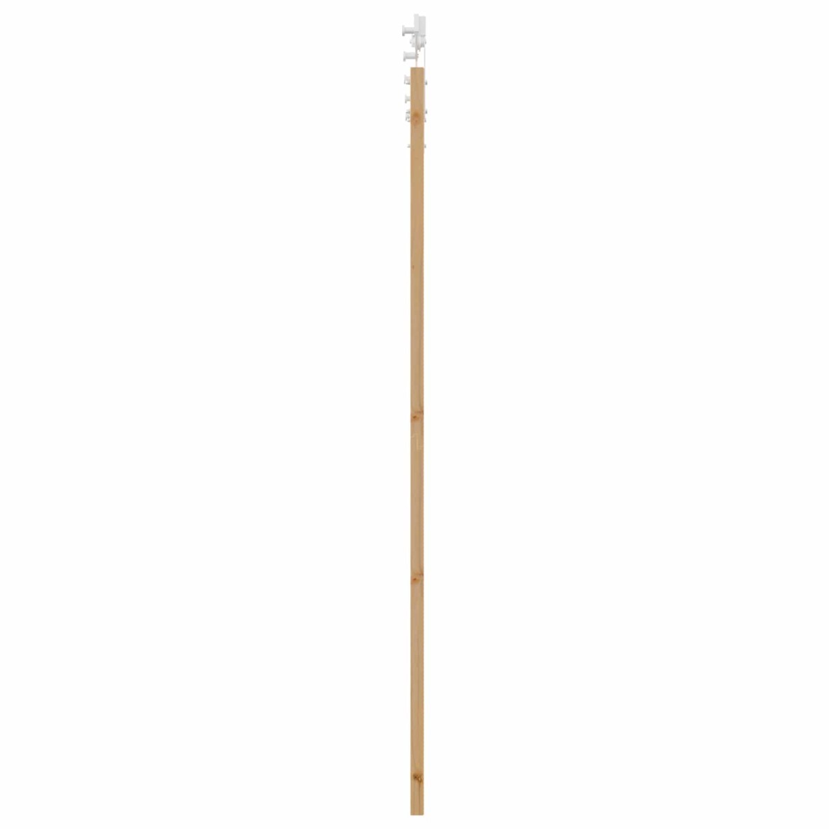 vidaXL Συρόμενη Πόρτα Φυσικό και Λευκό 86 x 211 cm Μασίφ Ξύλο Πεύκου