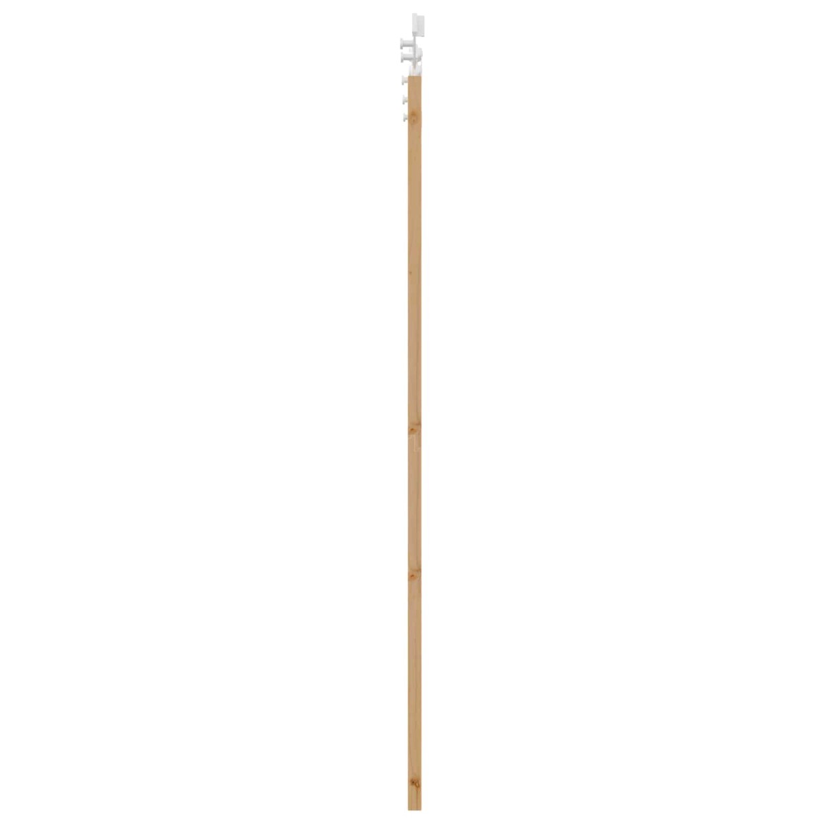 vidaXL Συρόμενη Πόρτα Φυσικό και Λευκό 61 x 198,5 εκ.