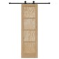 vidaXL Συρόμενη Πόρτα ORKDAL Φυσικό 61 x 198,5 εκ. Μασίφ Ξύλο Πεύκου