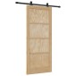 vidaXL Συρόμενη Πόρτα ORKDAL Φυσικό 86 x 198,5 cm Μασίφ Ξύλο Πεύκου