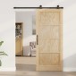vidaXL Συρόμενη Πόρτα ORKDAL Φυσικό 86 x 198,5 cm Μασίφ Ξύλο Πεύκου