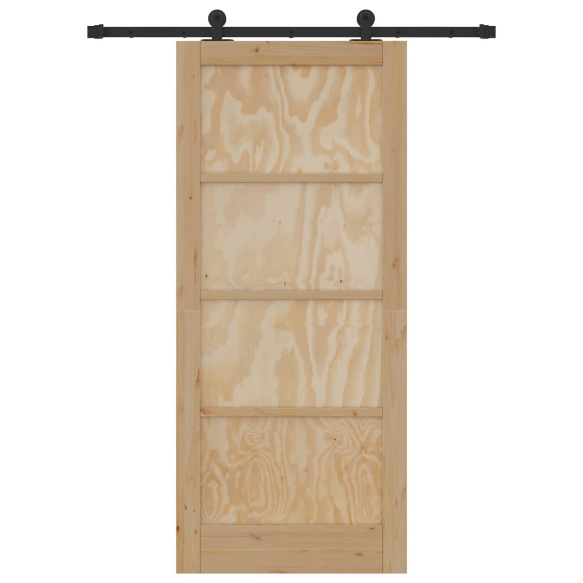 vidaXL Συρόμενη Πόρτα ORKDAL Φυσικό 86 x 198,5 cm Μασίφ Ξύλο Πεύκου