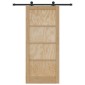 vidaXL Συρόμενη Πόρτα ORKDAL Φυσικό 86 x 198,5 cm Μασίφ Ξύλο Πεύκου