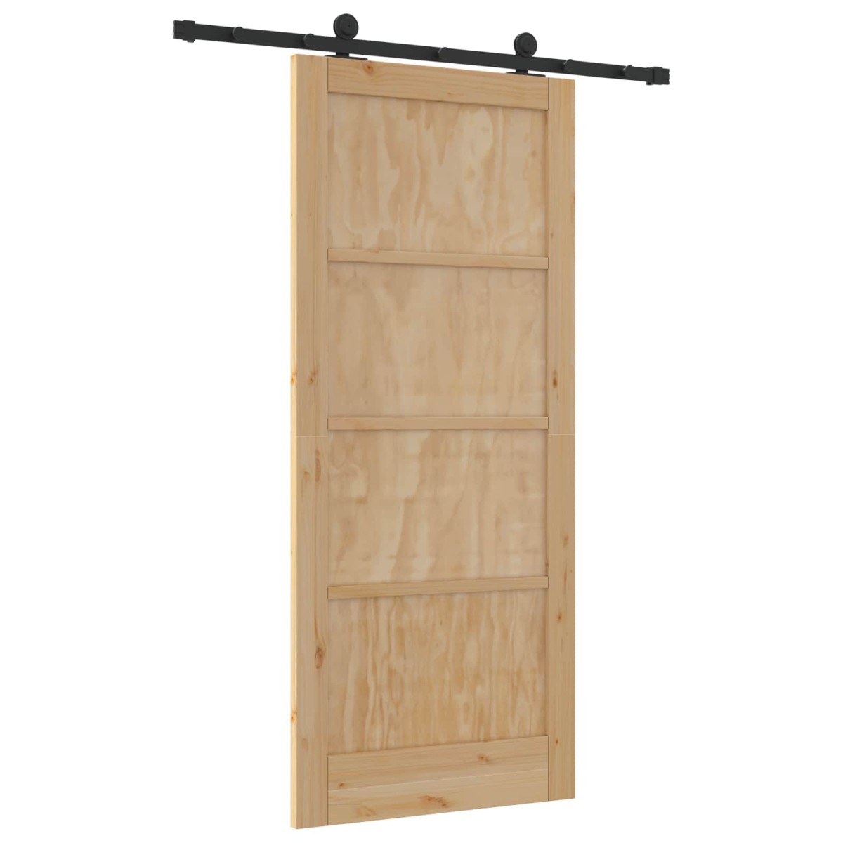 vidaXL Συρόμενη Πόρτα ORKDAL Φυσικό 86 x 198,5 cm Μασίφ Ξύλο Πεύκου