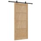 vidaXL Συρόμενη Πόρτα ORKDAL Φυσικό 86 x 198,5 cm Μασίφ Ξύλο Πεύκου