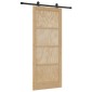 vidaXL Συρόμενη Πόρτα ORKDAL Φυσικό 86 x 211 cm Μασίφ Ξύλο Πεύκου