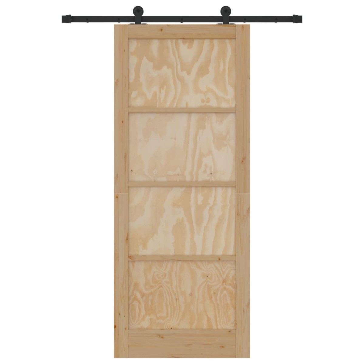 vidaXL Συρόμενη Πόρτα ORKDAL Φυσικό 86 x 211 cm Μασίφ Ξύλο Πεύκου