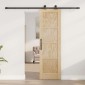vidaXL Συρόμενη Πόρτα ORKDAL Φυσικό 61 x 198,5 εκ. Μασίφ Ξύλο Πεύκου